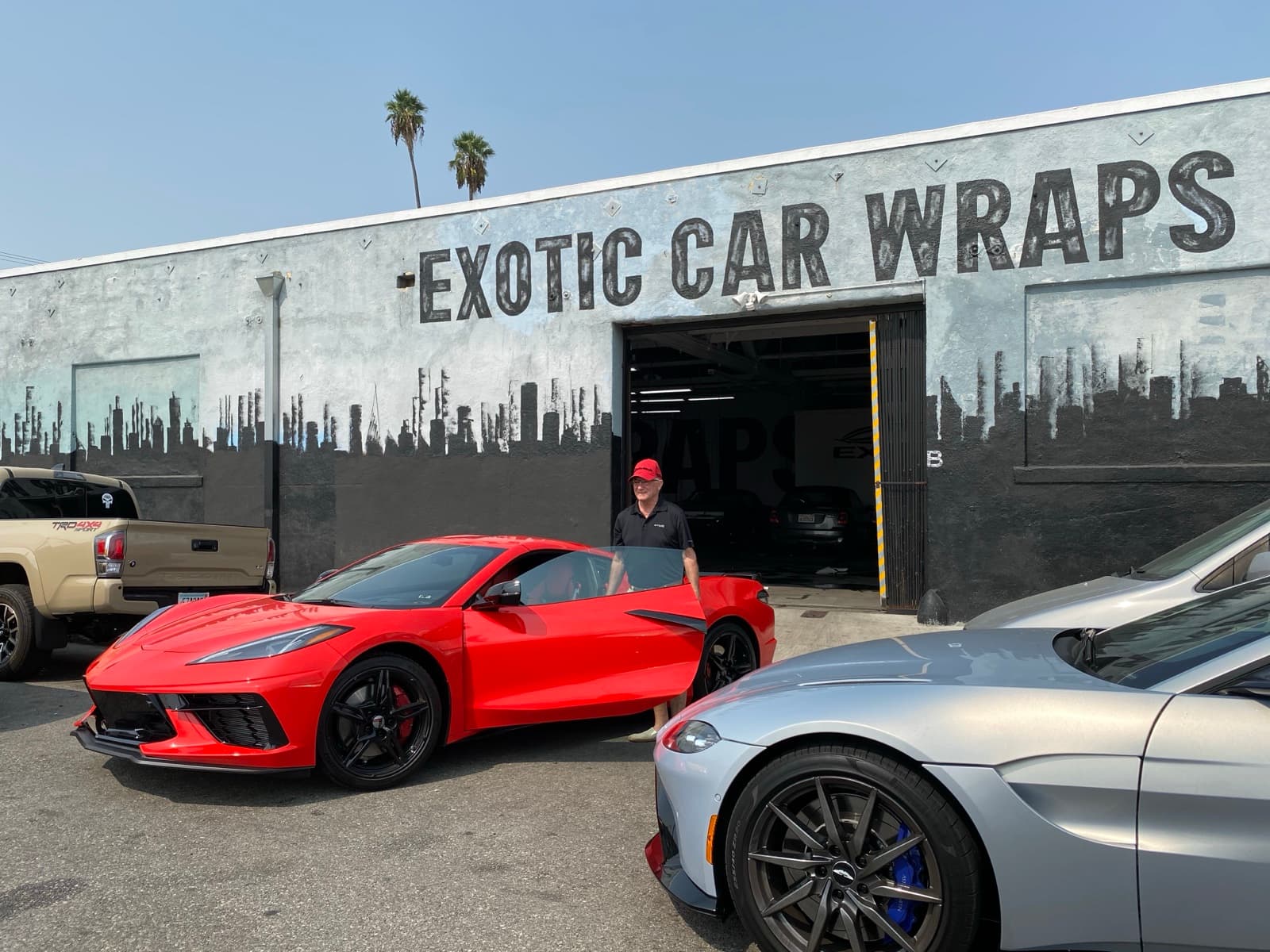 Corvette C8 — 3M Gloss Red Vinyl Wrap