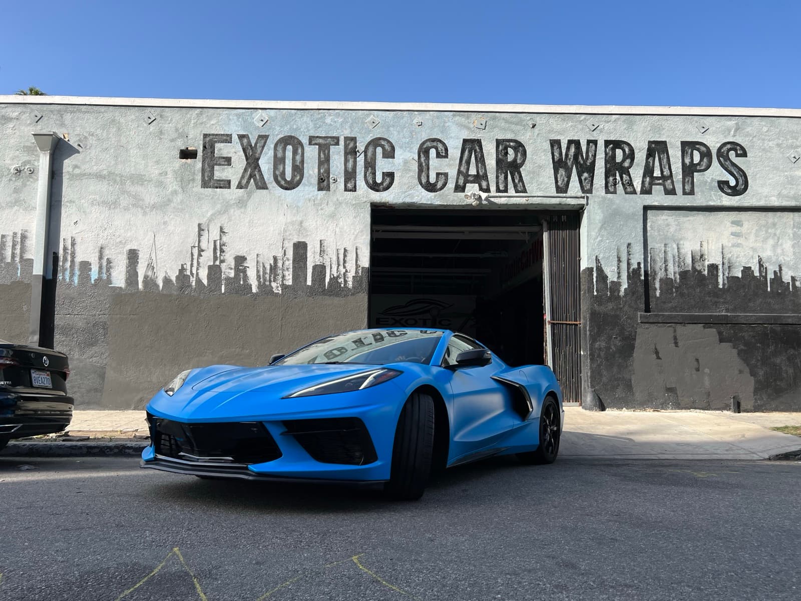 Corvette C8 — Satin Baby Blue Wrap