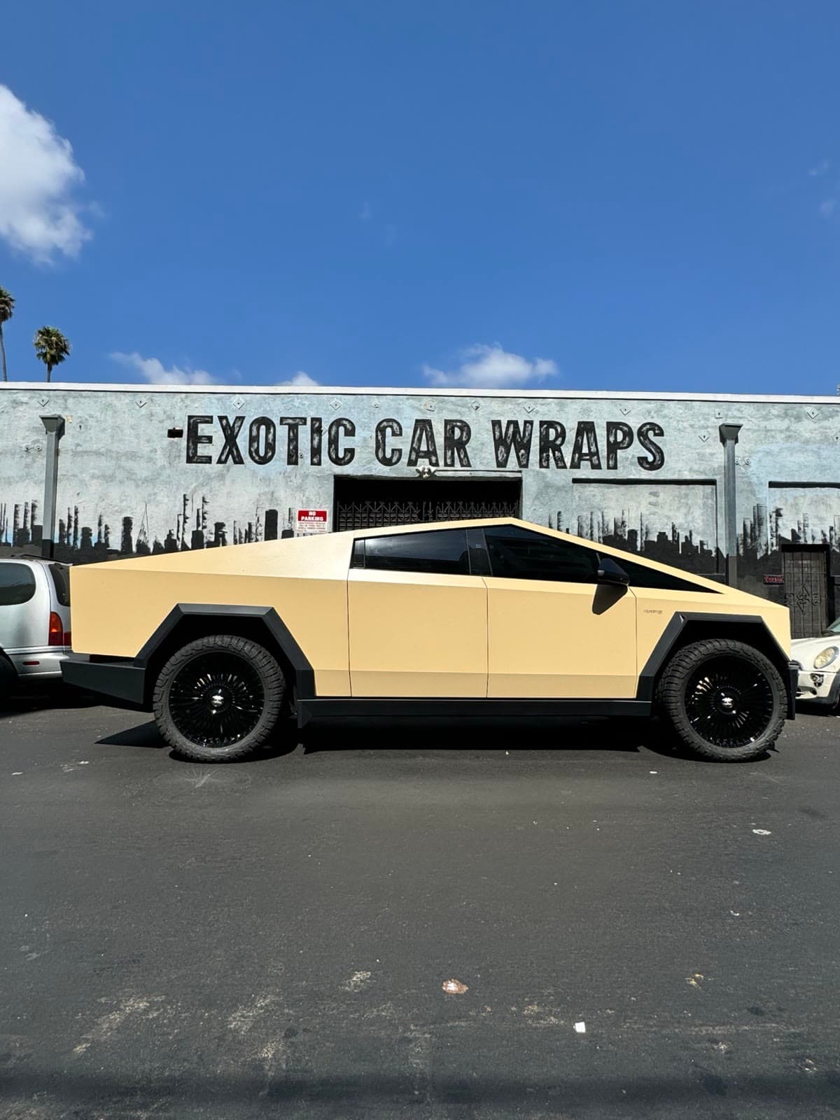 Tesla Cybertruck — Desert Sand Vinyl Wrap