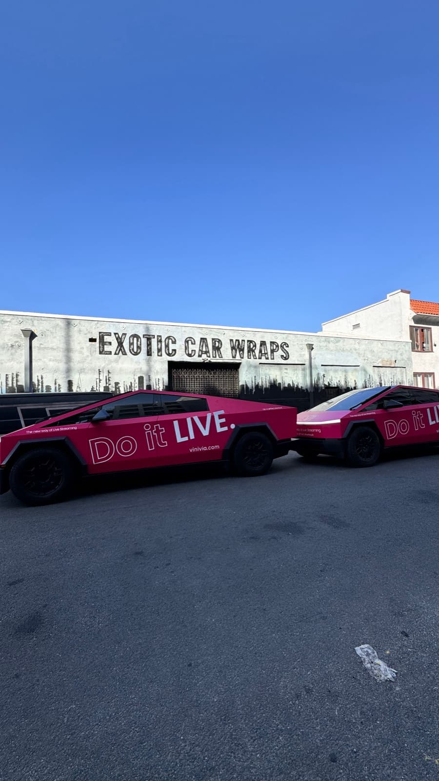 Tesla Cybertruck Fleet — Vinivia Advertising Wrap